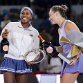 Coco Gauff ir geriausia planetos tenisininkė Aryna Sabalenka