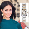 Sasekso hercogienė Meghan ir &bdquo;Cartier Tank Fran&ccedil;aise&ldquo; laikrodis