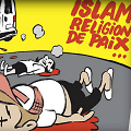 Naujausias &bdquo;Charlie Hebdo&ldquo; vir&scaron;elis ironi&scaron;kai skelbia, kad islamas yra taikos religija