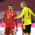 Robertas Lewandowskis (kairėje) ir Erlingas Brautas Haalandas
