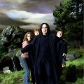 Emma Watson, Rupertas Grintas, Alanas Rickmanas ir Danielis Radcliffe'as filme &bdquo;Haris Poteris ir Azkabano kalinys&ldquo;
