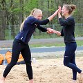 Paplūdimio tinklinis. I.Dumbauskaitė ir M.Povilaitytė