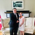 Linas Linkevičius su Kanados užsienio reikalų ministre Chrystia Freeland