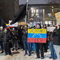 Protesto akcija prie&scaron; JAV veiksmus Venesueloje