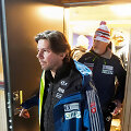 Treneris Magnusas Brevigas ir Norvegijos rinktinės sporto direktorius Janas-Erikas Aalbu.