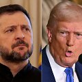 Volodymyras Zelenskis ir Donaldas Trumpas