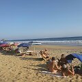 Turistai Zipolite paplūdimyje Meksikoje