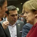 Graikijos premjeras Aleksis Cipras susitinka su Vokietijos kanclere Angela Merkel.