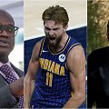 Shaqas (kairėje) ir Charlesas Barkley (de&scaron;inėje) įsitikinę, kad Domantas Sabonis bus &bdquo;Visų žvaigždžių&ldquo; rungtynėse