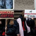 Užupio gimnazijos bendruomenės protestas