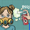 Apsauga nuo keiksmažodžių. Karikatūra