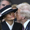 Donaldas Trumpas su žmona Melania