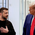 Volodymyras Zelenskis ir Donaldas Trumpas