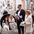 Veronikos Naumovaitės-Kazilionės sūnaus Dominyko krik&scaron;tynų akimirka