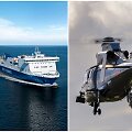 Keltas &bdquo;Victoria Seaways&ldquo; / Karinių oro pajėgų sraigtasparnis (asociatyvinės nuotr.)