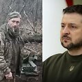 Su&scaron;audytas neginkluotas Ukrainos karys, Volodymyras Zelenskis
