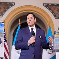 JAV valstybės sekretorius Marco Rubio / MARK SCHIEFELBEIN / AFP