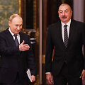 Rusijos prezidentas Vladimiras Putinas ir Azerbaidžano prezidentas Ilhamas Alijevas