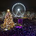 &Scaron;iaulių Kalėdų eglės įžiebimo akimirka