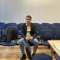 Ričardas Pinikas Klaipėdos apygardos teisme. Žurnalistams jis žadėjo pateikti i&scaron;samų komentarą, &bdquo;su įrodymais&ldquo;, po nagrinėjimo.
