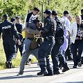 Migrantai Danijoje susiduria su policijos pareigūnais
