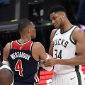 Russellas Westbrookas ir Giannis Antetokounmpo