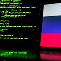 Rusijos vėliava &scaron;alia kompiuterinio kodo / La Nacion / ZUMAPRESS.com