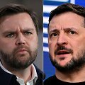 J. D. Vance'as ir Volodymyras Zelenskis / REBECCA DROKE JOHN THYS / AFP