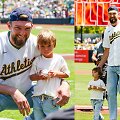 Domantas Sabonis su sūnumi Tigeriu
