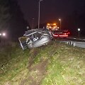 Vilniaus pakra&scaron;tyje, Liepkalnio gatvėje apvirto automobilis &bdquo;Rover&ldquo;.