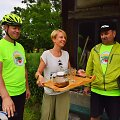 Paspirtukininkai i&scaron; Ventės pasiekė Karklę, kur buvo pasitikti su gintaru