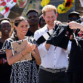 Harry ir Meghan pradeda pirmąją oficialią &scaron;eimyninę kelionę Afrikoje