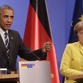 Barackas Obama ir Angela Merkel