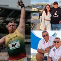 Donatas Dundzys su &scaron;irdies drauge ir su treneriu