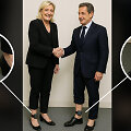 Marine Le Pen ir Nicolas Sarkozy su apykojėmis