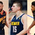 Kandidatai į MVP apdovanojimą: Stephenas Curry, Nikola Jokičius ir Joelis Embiidas