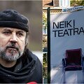 Oskaras Kor&scaron;unovas, reklama &bdquo;Neik į teatrą&ldquo;