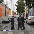 Belgijos pareigūnai tiria vietą, kur ketvirtadienį buvo pasikėsinta į du policininkus
