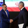 Rusijos gynybos ministras Sergejus &Scaron;oigu ir Irano gynybos ministras Mohamedas Reza Qarai Ashtianis