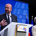 Europos Vadovų Tarybos pirmininkas Charles'is Michelis ir Europos Komisijos pirmininkė Ursula von der Leyen