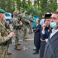 Žydų piligrimai prie sienos su Ukraina Baltarusija
