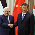Palestinos prezidentas Mahmudas Abbasas ir Kinijos lyderis Xi Jinpingas per susitikimą praėjusių metų gruodį