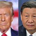Donaldas Trumpas ir Xi Jinpingas / CHARLY TRIBALLEAU ELVIS BARUKCIC / AFP