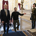 J.Bidenas ir V.Zelenskis Kyjive
