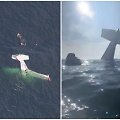 Lakūnas nufilmavo savo i&scaron;gelbėjimą Ramiajame vandenyne