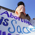 Protestas prie&scaron; Teksaso abortų įstatymą
