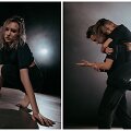 Paulos Valentaitės ir Gedvino Me&scaron;kausko klipo &bdquo;wanted u&ldquo; filmavimo akimirka