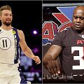 Shaqas (de&scaron;inėje) įsitikinęs, kad Domantas Sabonis laimės NBA įgūdžių konkursą