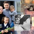 Ineta Puzaraitė-Žvagulienė ir Ąžuolas Žvagulis su &scaron;eima
