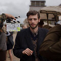 Akimirka i&scaron; Vytauto V.Landsbergio ir Giedriaus Tamo&scaron;evičiaus filmo &bdquo;Poetas&ldquo; filmavimo